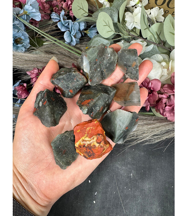 Rough African Bloodstone Size Small 500gr Bulk Pack