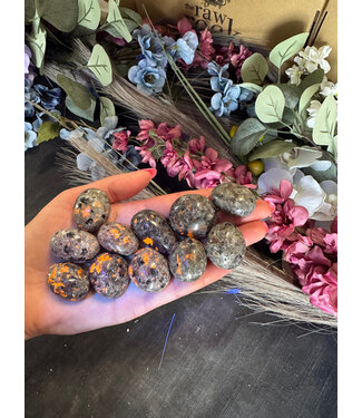 Yooperlite Tumbled Stones, Polished; 1 size available, purchase individual or bulk Yooperlite Tumbled Stones, Polished; 1 size available, purchase individual or bulk