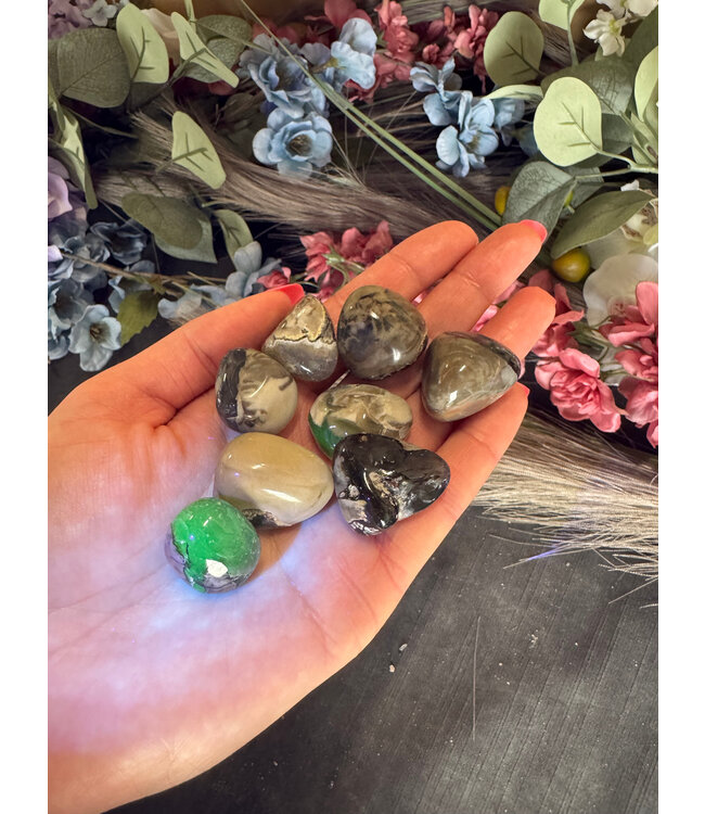 Fluorescent Agate Tumbled Stones, Polished; 1 size available, purchase individual or bulk