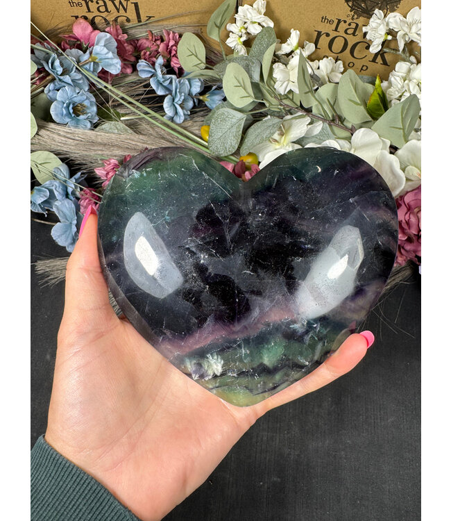 Fluorite Heart #2, 848gr