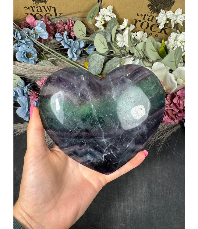 Fluorite Heart #3, 1028gr