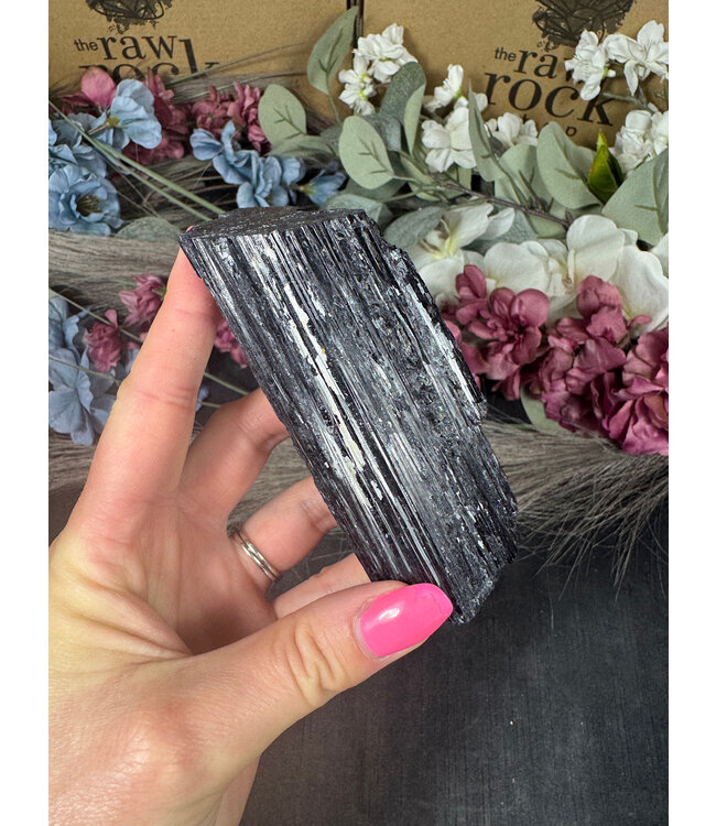 Raw Black Tourmaline Specimen #162, 270gr