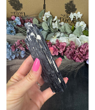 Raw Black Tourmaline Specimen #175, 206gr