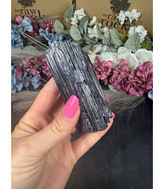 Raw Black Tourmaline Specimen #176, 208gr