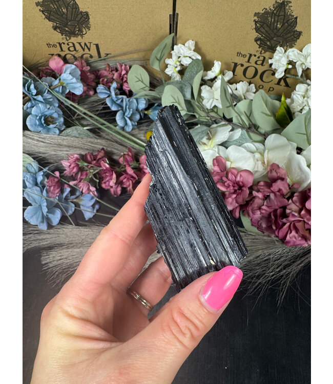 Raw Black Tourmaline Specimen #157, 296gr