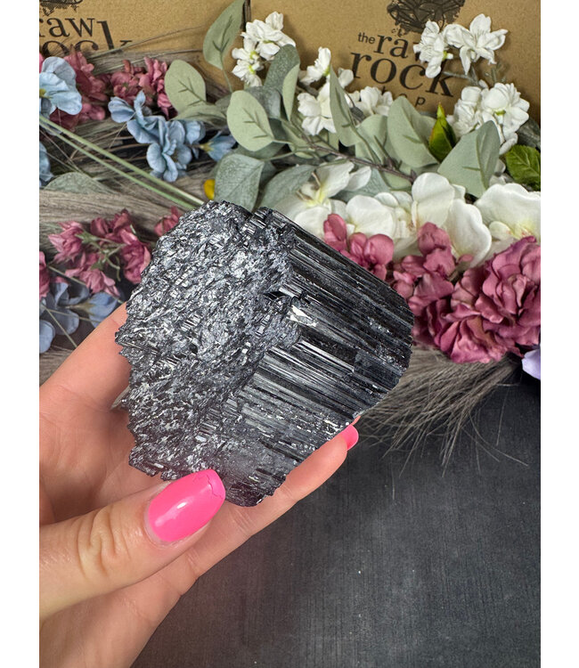 Raw Black Tourmaline Specimen #163, 400gr