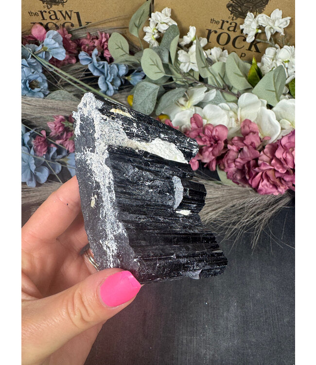 Raw Black Tourmaline Specimen #165, 466gr