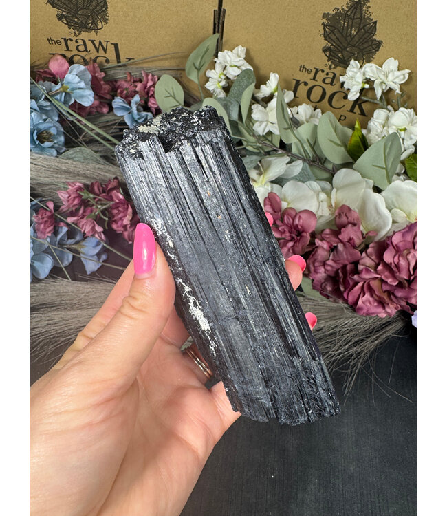 Raw Black Tourmaline Specimen #169, 496gr