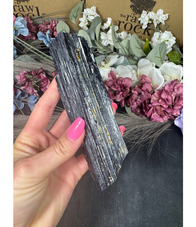 Raw Black Tourmaline Specimen #171, 372gr
