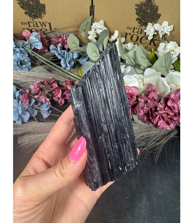 Raw Black Tourmaline Specimen #172, 530gr