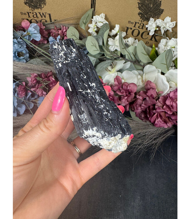 Raw Black Tourmaline Specimen #177, 192gr