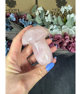Rose Quartz Mushroom #4, 218gr