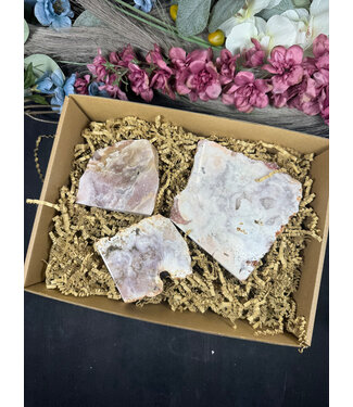 Pink Amethyst Cut Base Bulk Lot #19, 930gr