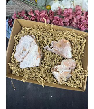 Pink Amethyst Cut Base Bulk Lot #20, 924gr