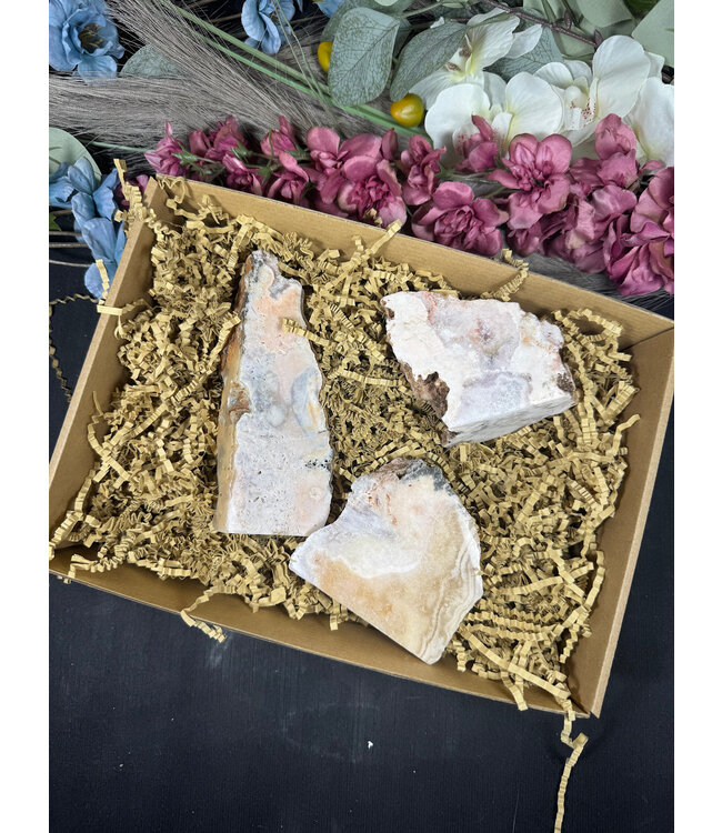 Pink Amethyst Cut Base Bulk Lot #21, 1054gr