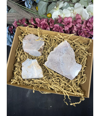 Pink Amethyst Cut Base Bulk Lot #23, 1060gr