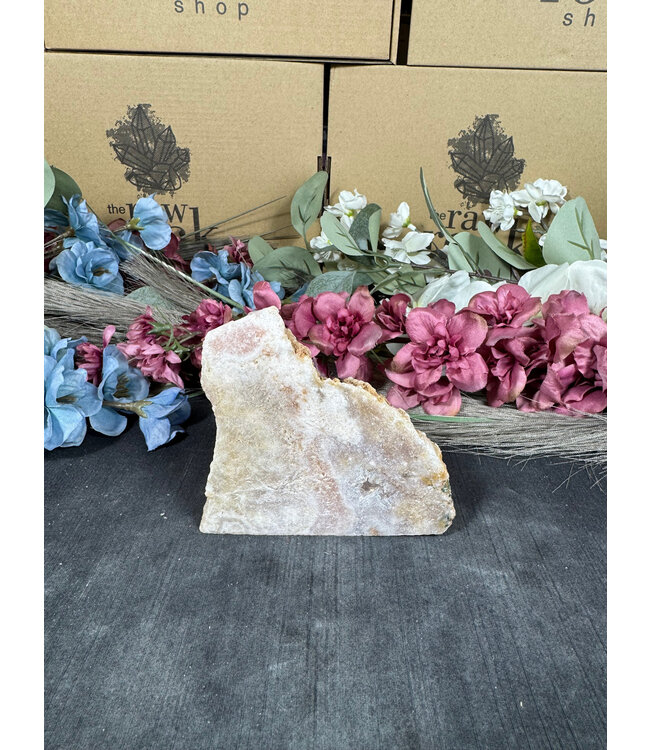 Pink Amethyst Cut Base #158, 438gr