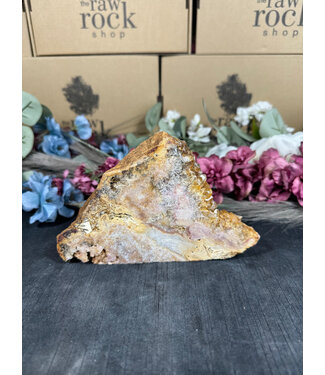 Pink Amethyst Cut Base #159, 746gr