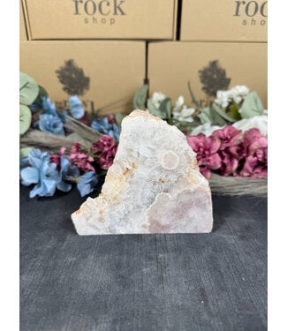 Pink Amethyst Cut Base #160, 656gr