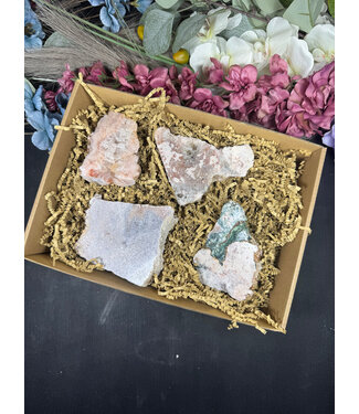 Pink Amethyst Cut Base Bulk Lot #7, 996gr