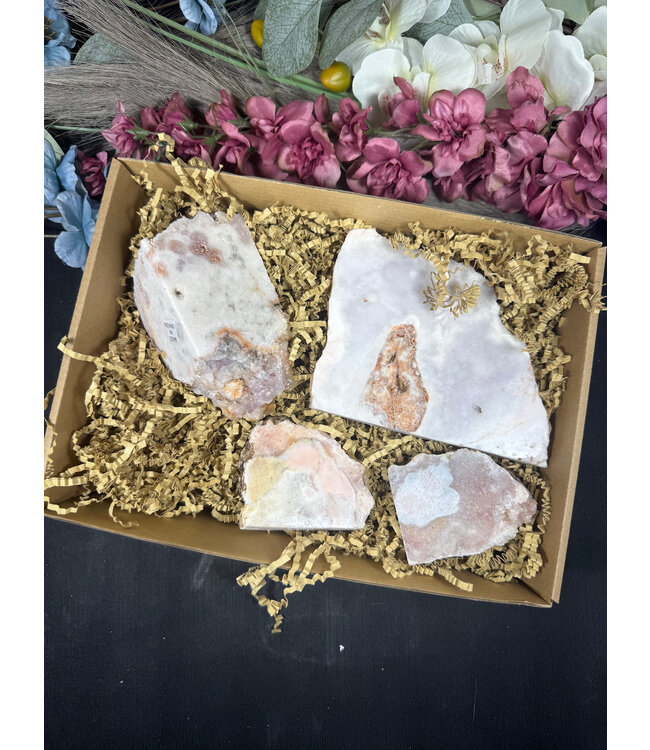 Pink Amethyst Cut Base Bulk Lot #11, 1028gr