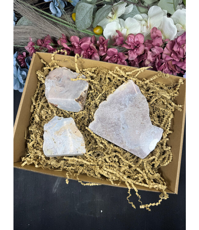 Pink Amethyst Cut Base Bulk Lot #23, 1060gr