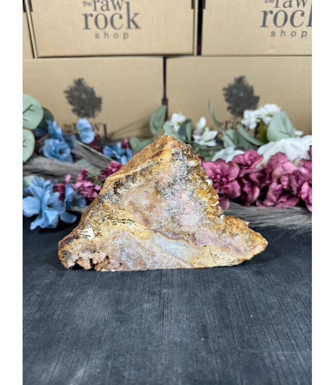 Pink Amethyst Cut Base #159, 746gr