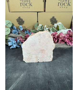 Pink Amethyst Cut Base #165, 448gr