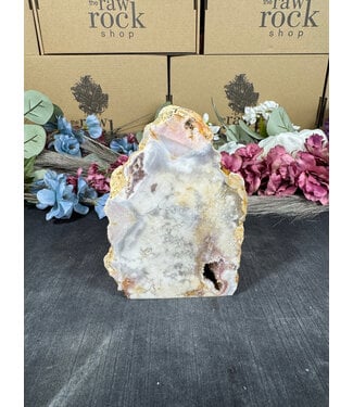 Pink Amethyst Cut Base #168, 786gr