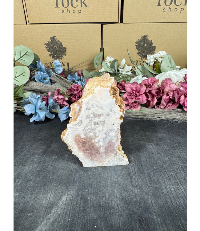 Pink Amethyst Cut Base #169, 562gr