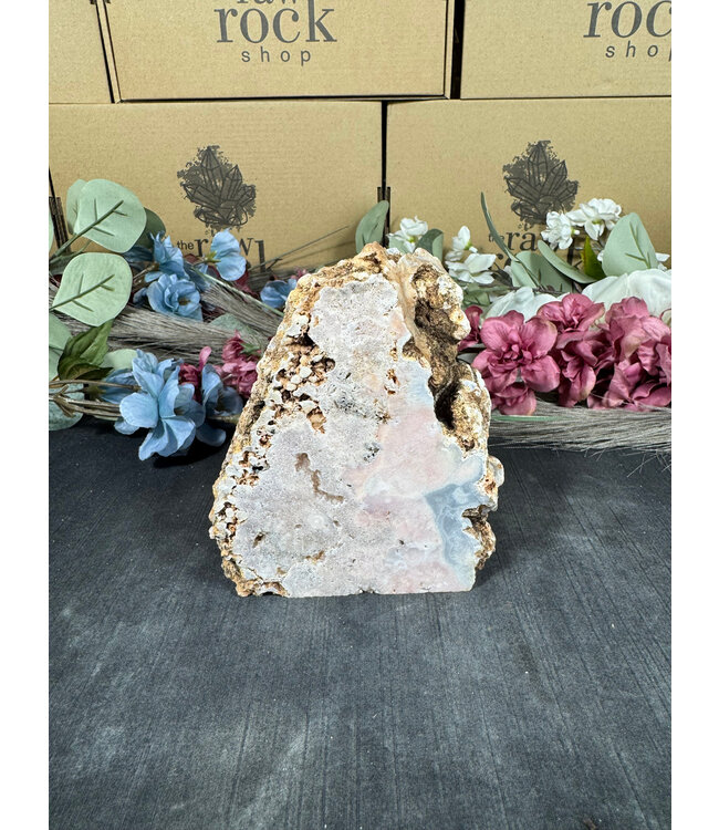 Pink Amethyst Cut Base #174, 992gr