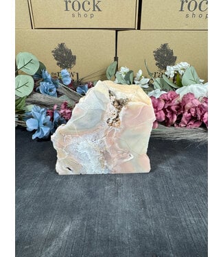 Pink Amethyst Cut Base #177, 748gr