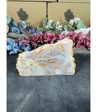 Pink Amethyst Cut Base #181, 552gr