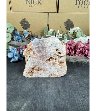 Pink Amethyst Cut Base #180, 848gr