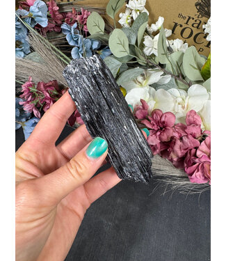 Raw Black Tourmaline Specimen #196, 180gr