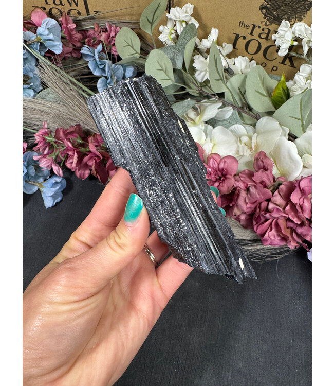 Raw Black Tourmaline Specimen #205, 294gr