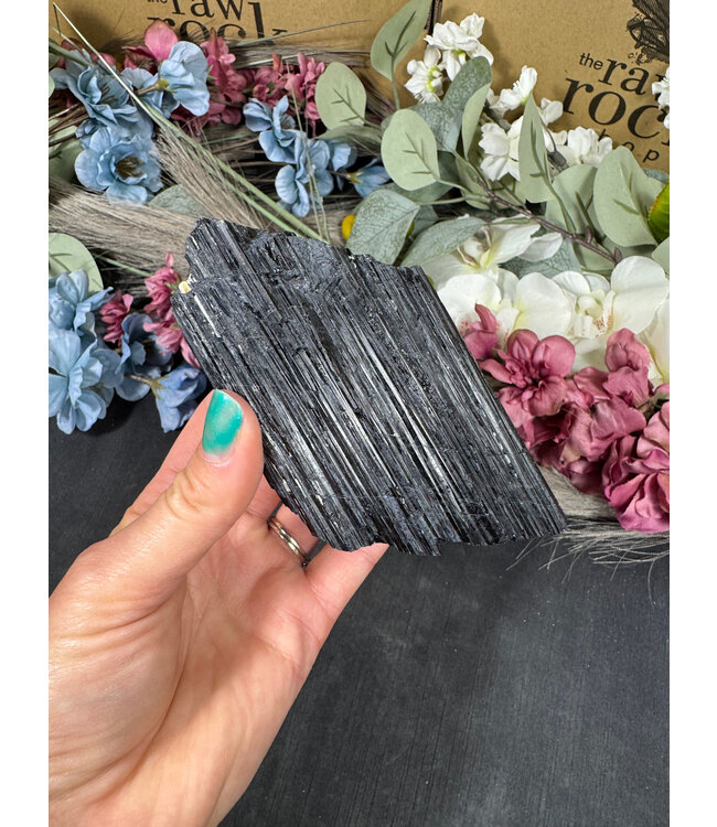 Raw Black Tourmaline Specimen #206, 566gr