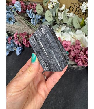 Raw Black Tourmaline Specimen #209, 196gr
