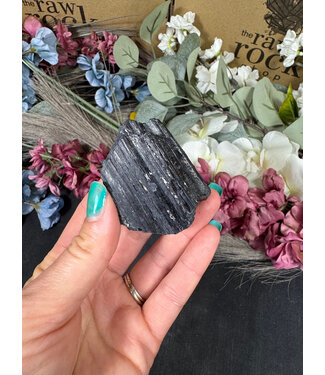 Raw Black Tourmaline Specimen #211, 126gr