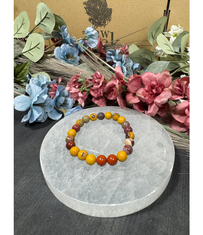 Mookaite Jasper 8mm Bracelet
