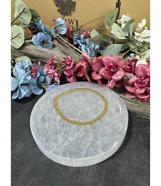 Hematite, Light Gold 4.5mm Bracelet
