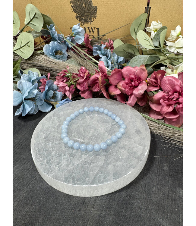 Angelite 6mm Bracelet