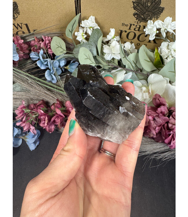 Smoky Quartz Cluster #366, 158gr