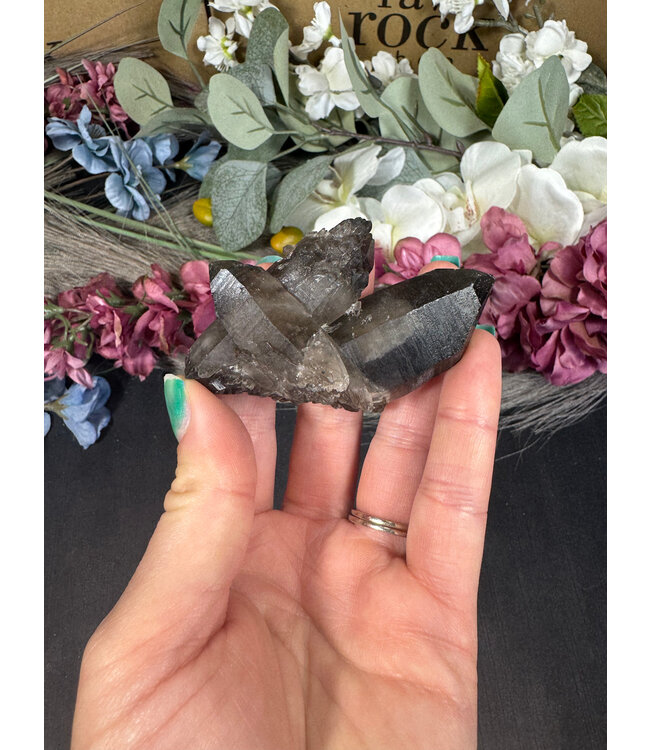 Smoky Quartz Cluster #372, 78gr