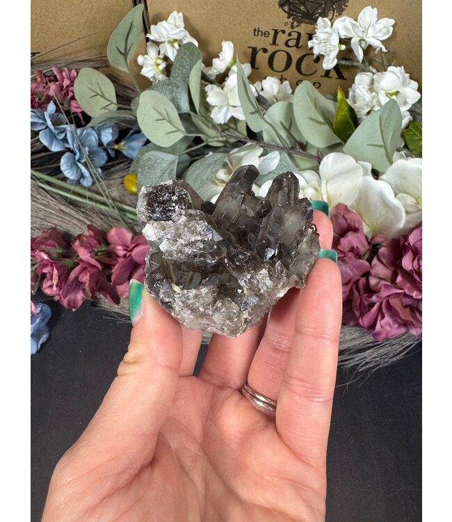 Smoky Quartz Cluster #370, 112gr