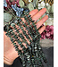 Seraphinite Oval Chip Beads Polished 14" Strand