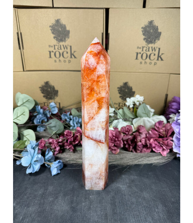 Fire Quartz Tower #14, 1064gr