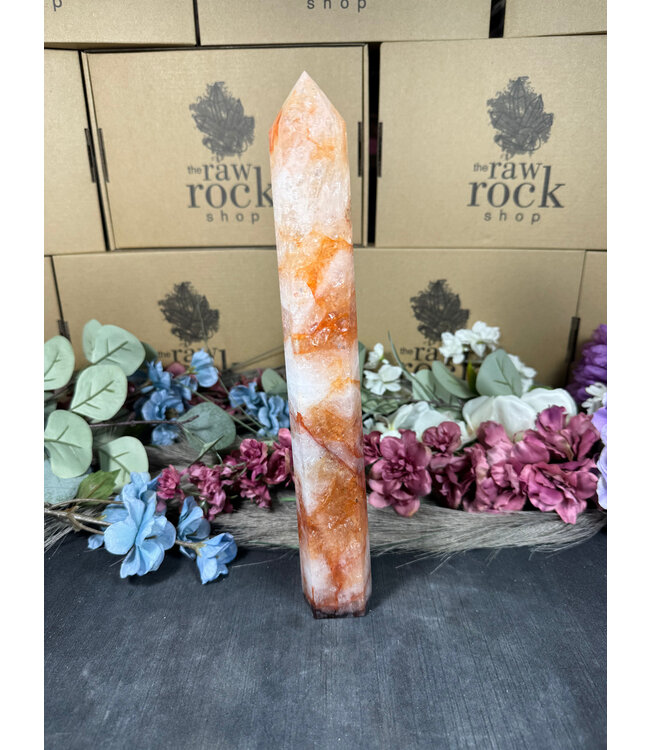 Fire Quartz Tower #17, 862gr