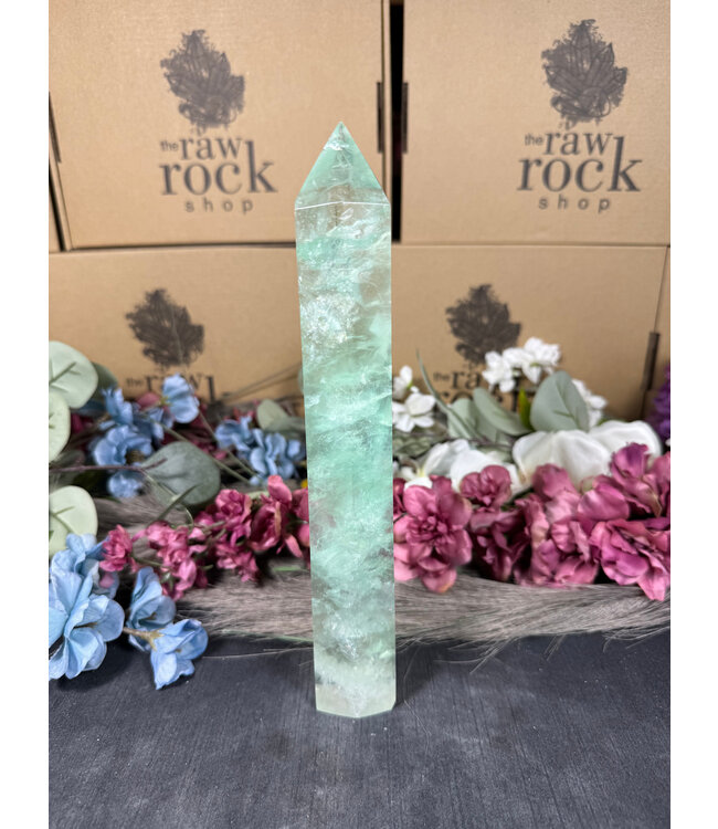 Green Fluorite Tower #25, 682gr