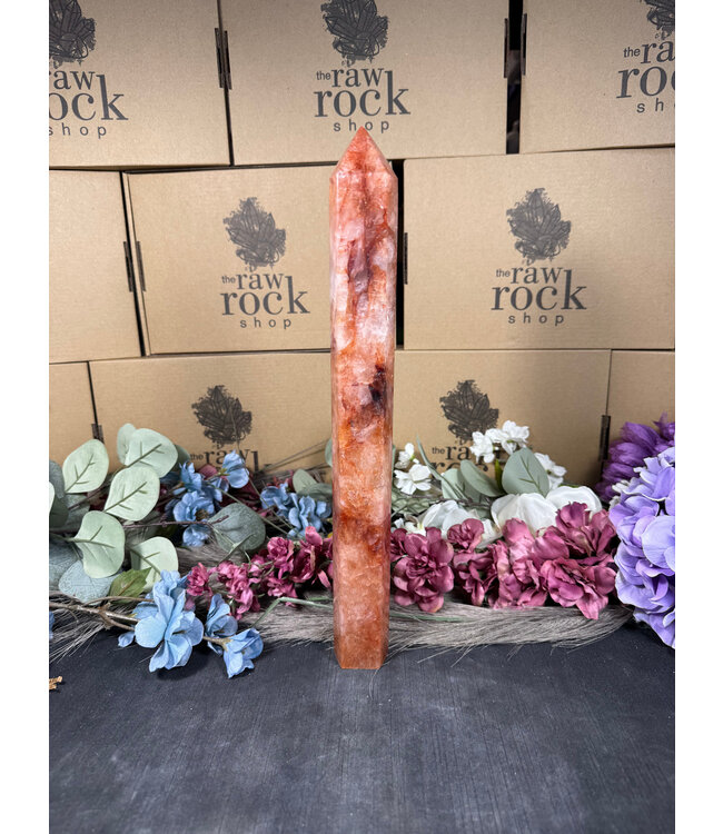 Fire Quartz Tower #18, 1020gr